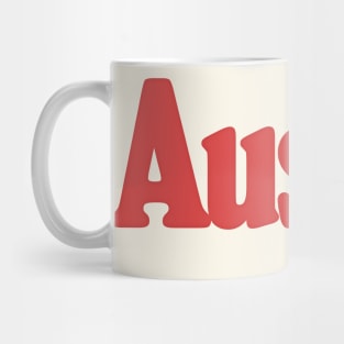 Austin, Texas //// Retro Typography Design Mug